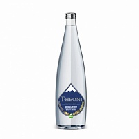 Вода минеральная питьевая природная столовая газированная "THEONI" 1 л ст/б